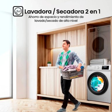LAVADORA SECADORA HISENSE WD3Q1042BW 10KG/6KG BLANCO - 9