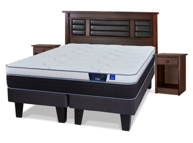 CAMA EUROPEA FLEX NEXUS BOX 2 PLAZAS + SET PALERMO - 2