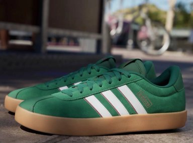 ZAPATILLAS HOMBRE ADIDAS CASUALES VERDE VL COURT 3.0 CUERO - 2