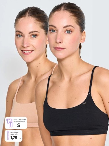 PACK 2 SOSTENES BRALETTE MUJER INDEX 224-652 - 1