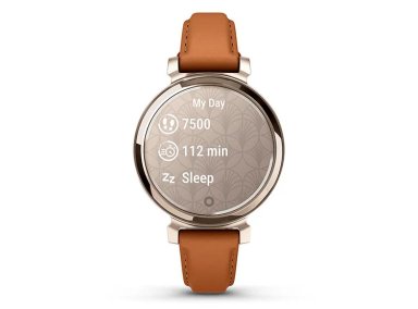 SMARTWATCH GARMIN LILY 2 CLASSIC ORO CREMA CORREA DE CUERO MARRÓN - 2