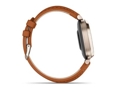 SMARTWATCH GARMIN LILY 2 CLASSIC ORO CREMA CORREA DE CUERO MARRÓN - 8