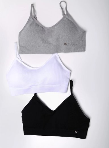PACK 3 SOSTÉN BRALETTE MUJER INDEX NEGRO SEAMLESS STNP324-660 - 13