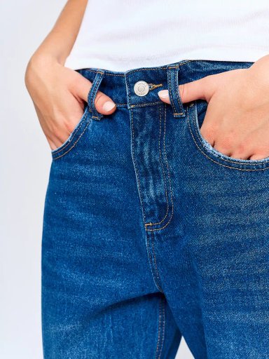 JEANS MUJER INDEX ALGODÓN BALLOON TIRO MEDIO - 5