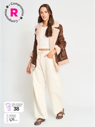 JEANS MUJER INDEX ALGODÓN BALLOON TIRO MEDIO - 1