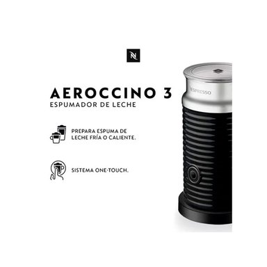 ESPUMADOR LECHE NESPRESSO AEROCCINO 3 NEGRO - 3