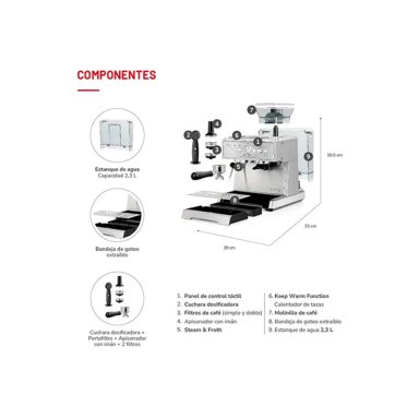 CAFETERA THOMAS HIDROPRESIÓN AUTOMÁTICA BARISTAKAFFEE TH-170EMI - 5