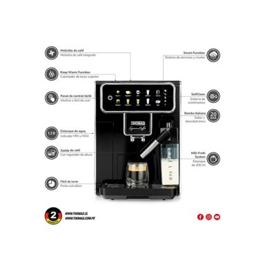 CAFETERA THOMAS HIDROPRESIÓN AUTOMÁTICA SUPREMAKAFFEE TH-175DEML - 6
