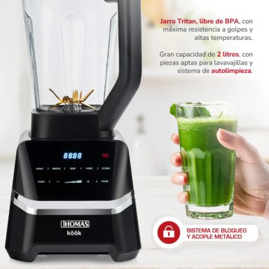 LICUADORA THOMAS KÖÖK PRO 2HP TH-860D 1500W 2L - 5