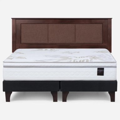 CAMA EUROPEA ROSEN ART 4 BD 2 PLAZAS + RESPALDO RACHEL - 1