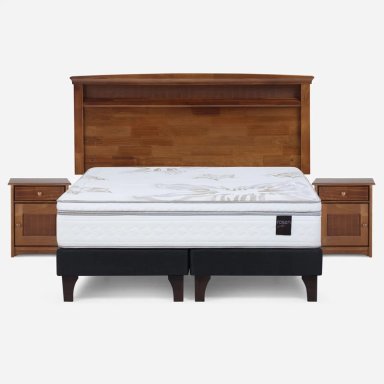 JUEGO DORMITORIO ROSEN 2 PLAZAS B/D + SET VENETO ART 4 - 1