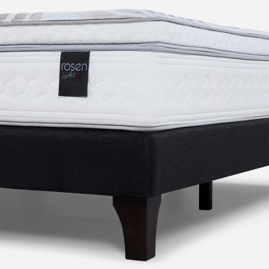 CAMA EUROPEA ROSEN ART 4 KING + RESPALDO ISSEY GRAFITO - 6