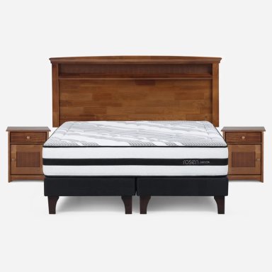 JUEGO DORMITORIO ROSEN 2 PLAZAS B/D + SET VENETO DRIVEN - 1
