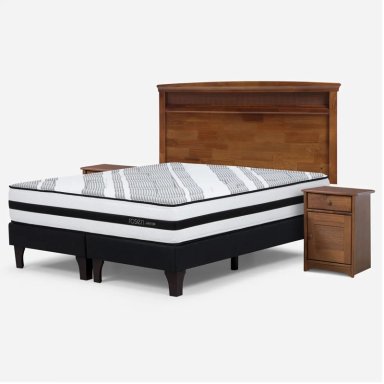 JUEGO DORMITORIO ROSEN 2 PLAZAS B/D + SET VENETO DRIVEN - 2