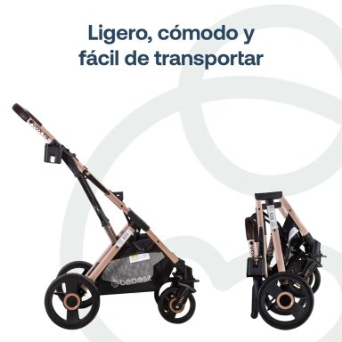 COCHE CUNA PASEO BEBE VOX GOLD NEGRO BEBESIT - 9