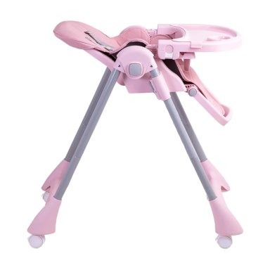 SILLA DE COMER BEBE RECLINABLE PLEGABLE EASY EAT ROSADA - 3