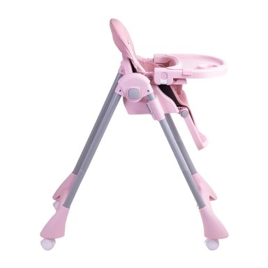 SILLA DE COMER BEBE RECLINABLE PLEGABLE EASY EAT ROSADA - 4