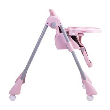 SILLA DE COMER BEBE RECLINABLE PLEGABLE EASY EAT ROSADA - 5