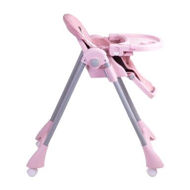 SILLA DE COMER BEBE RECLINABLE PLEGABLE EASY EAT ROSADA - 8