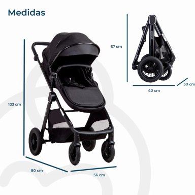 COCHE CUNA TRAVEL SYSTEM ISOFIX SUNSET PREMIUM CON BASE - 3