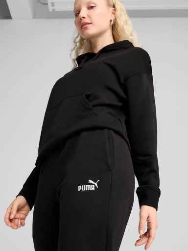 PANTALÓN DE BUZO MUJER PUMA 682448 NEGRO JOGGER ESSENTIALS NO.1 - 4