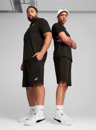 SHORT DE PUNTO HOMBRE PUMA ESSENTIALS 10'' CON LOGO NO. 1 - 1