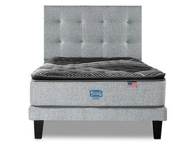 CAMA EUROPEA SIMMONS SUNSET 1.5PL B/N + RESPALDO TIGNES - 1