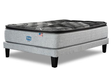 CAMA EUROPEA SIMMONS SUNSET 1.5PL B/N + RESPALDO TIGNES - 4