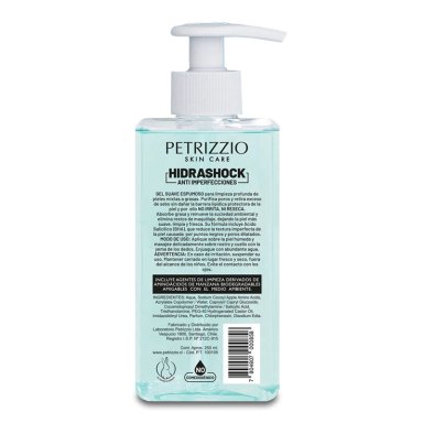 GEL DE LIMPIEZA ROSTRO PETRIZZIO 250 ML HIDRASHOCK ANTI IMPERFECCIONES - 2