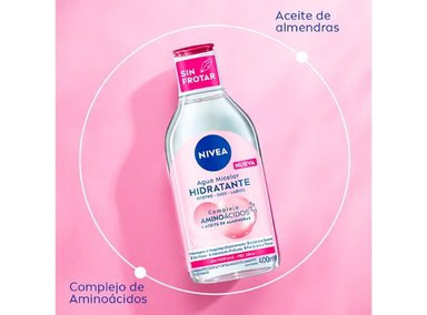 AGUA MICELAR HIDRATANTE NIVEA PIEL SECA 400 ML - 4