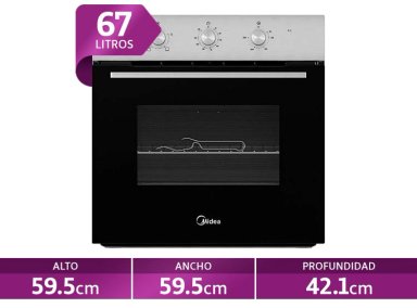 HORNO ELÉCTRICO MIDEA EMPOTRABLE 67LT MBOG1TAM-40ECBS - 1