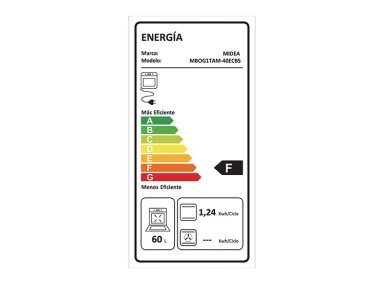 HORNO ELÉCTRICO MIDEA EMPOTRABLE 67LT MBOG1TAM-40ECBS - 9