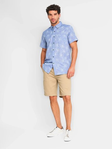 CAMISA MANGA CORTA ALGODÓN HOMBRE KENNETH STEVENS CELESTE DAPRO - 4
