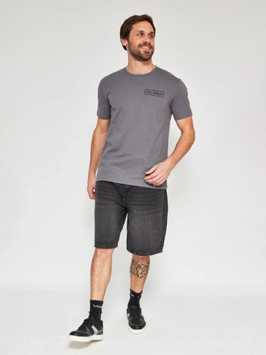 POLERA MANGA CORTA ALGODÓN HOMBRE INDEX GRIS HOT WHEELS - 4