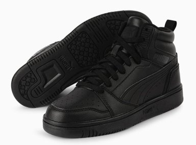 ZAPATILLAS NIÑO PUMA URBANAS NEGRO REBOUND V6 MID - 2
