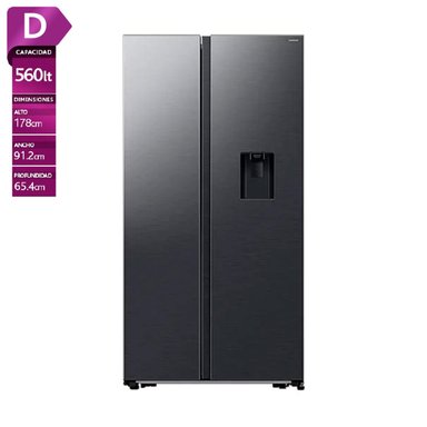 REFRIGERADOR SIDE BY SIDE SAMSUNG RS57DG4100B4 560L NO FROST NEGRO - 1