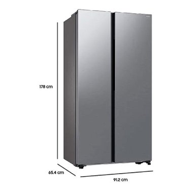 REFRIGERADOR SIDE BY SIDE SAMSUNG RS57DG4000M9 564L NO FROST ACERO - 2