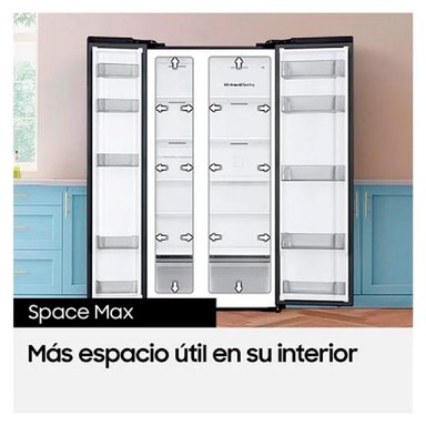 REFRIGERADOR SIDE BY SIDE SAMSUNG RS57DG4000M9 564L NO FROST ACERO - 4