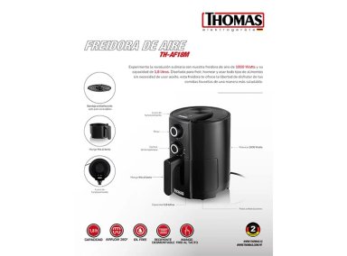 FREIDORA THOMAS 1.8 L TH-AF18M - 6