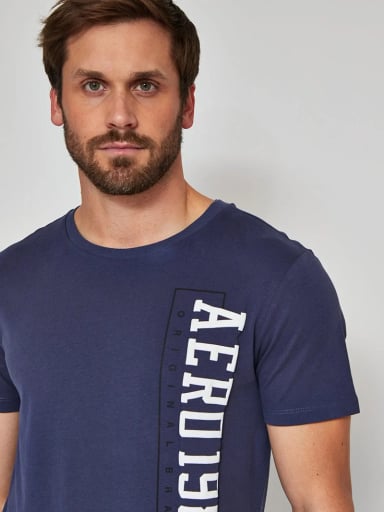 POLERA MANGA CORTA ALGODÓN HOMBRE AEROPOSTALE DIM - 3
