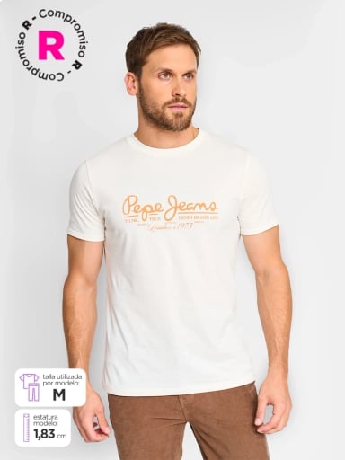 POLERA MANGA CORTA ALGODÓN HOMBRE PEPE JEANS - 1