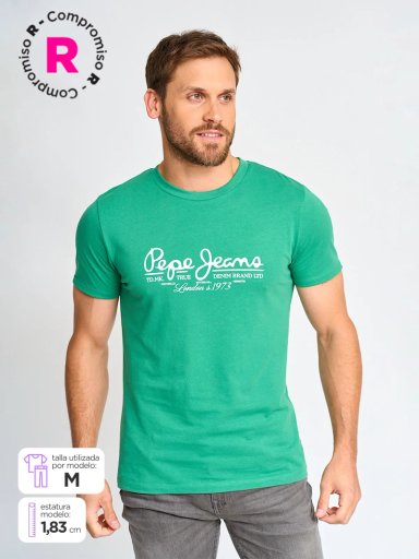 POLERA MANGA CORTA ALGODÓN HOMBRE PEPE JEANS - 1