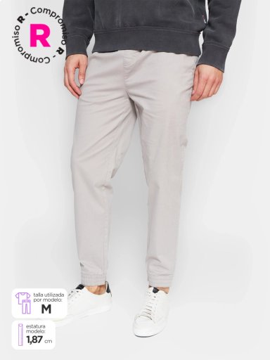 PANTALÓN ALGODÓN JOGGER HOMBRE ROBERT LEWIS - 1