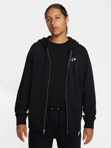 POLERÓN CON CIERRE HOMBRE NIKE FN3884-010 NEGRO CLUB - 1
