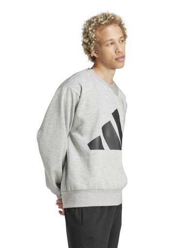 POLERÓN HOMBRE ADIDAS IN6148 GRIS MANGA LARGA ESSENTIALS - 5