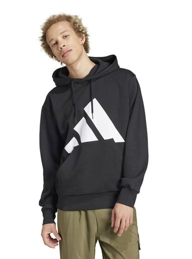 POLERÓN HOODIE MANGA LARGA HOMBRE ADIDAS ESSENTIALS LOGO GRANDE - 1