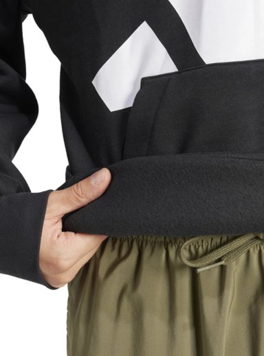 POLERÓN HOODIE MANGA LARGA HOMBRE ADIDAS ESSENTIALS LOGO GRANDE - 5