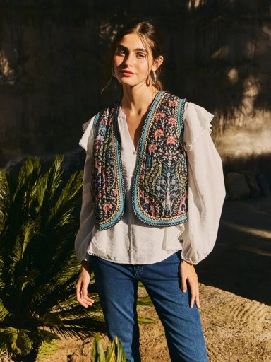 CHAQUETA SIN MANGAS ALGODÓN MUJER TATIENNE ACOLCHADA - 1