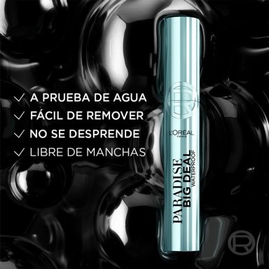 MÁSCARA DE PESTAÑAS LOREAL WATERPROOF 9.5 ML PARADISE BIG DEAL - 3