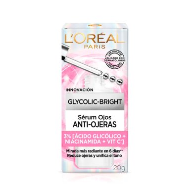 SÉRUM OJOS LOREAL GLYCOLIC BRIGHT 20 GR ANTIOJERAS - 1